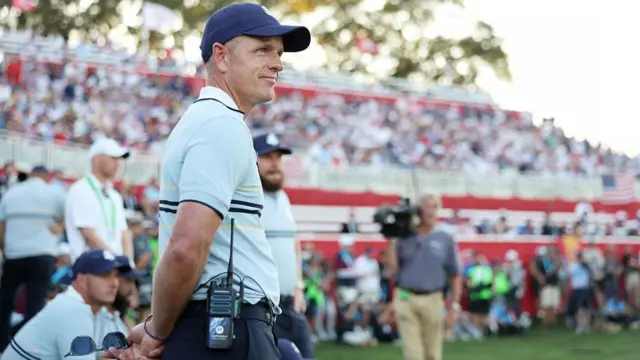 Luke Donald smiles