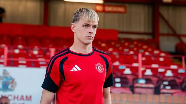 Manchester United midfielder Toby Collyer