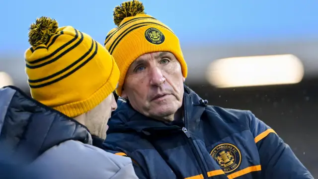 Carrick Rangers manager Stephen Baxter