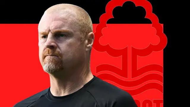 Nottingham Forest badge with Sean Dyche