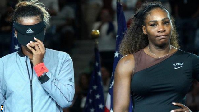 Naomi Osaka and Serena Williams