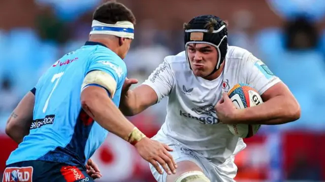 Ulster back row James McNabney in action against the Bulls