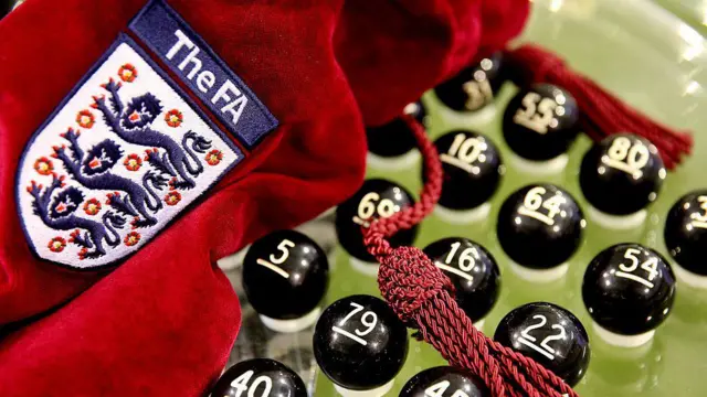 A general view of the balls being prepared for the FA Cup draw