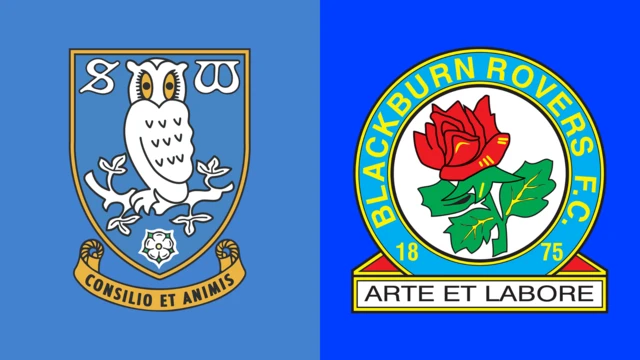 Sheffield Wednesday and Blackburn Rovers club badges