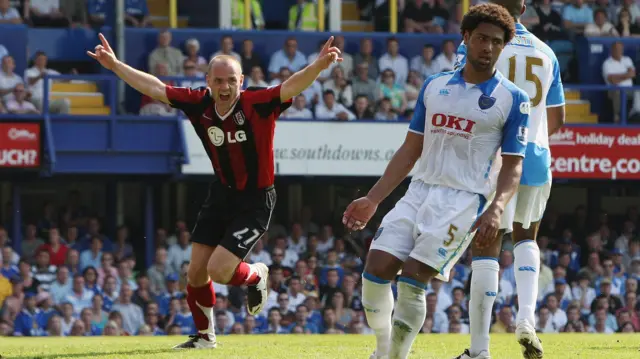 Danny Murphy celebrates