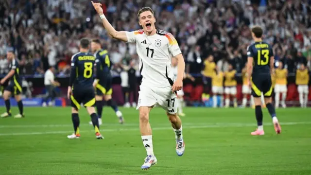 Germany's Florian Wirtz celebrates