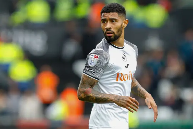 Josh Ginnelly during a Swansea City fixture