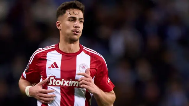 Charalampos Kostoulas in action for Olympiakos
