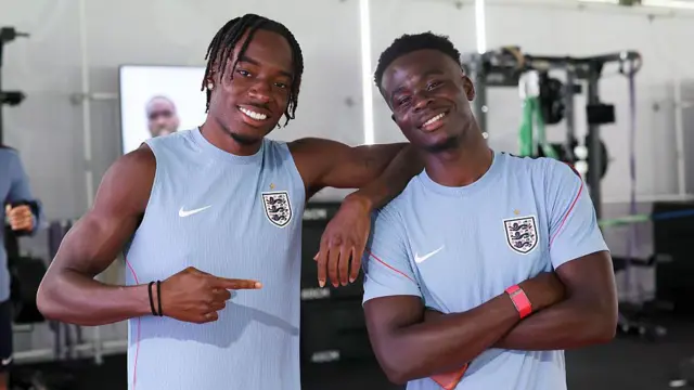 Noni Madueke and Bukayo Saka
