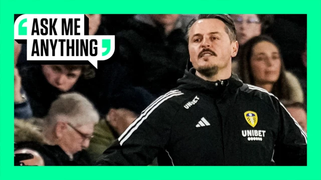 Assistant Edmund Riemer on the touchline for Leeds