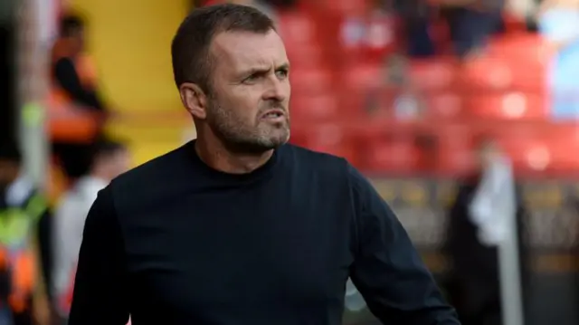 Nathan Jones on the touchline with current club Charlton