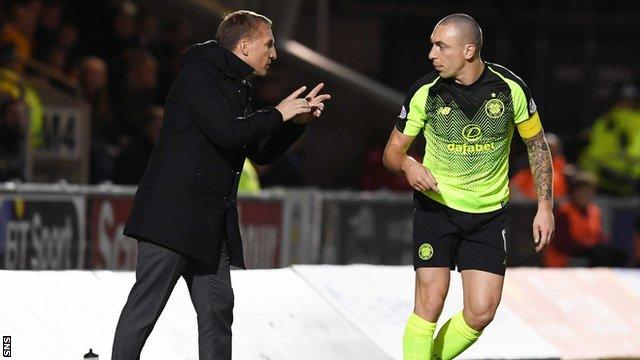 Brendan Rodgers and Scott Brown