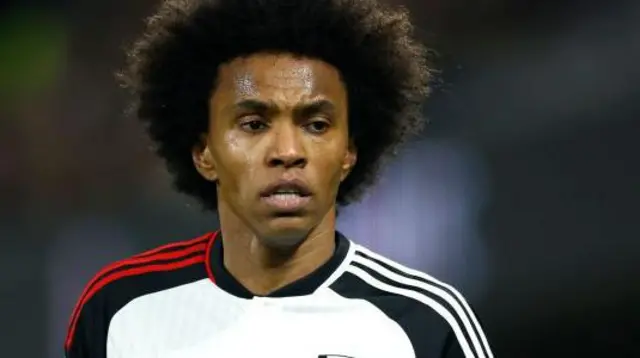 Willian in action for Fulham