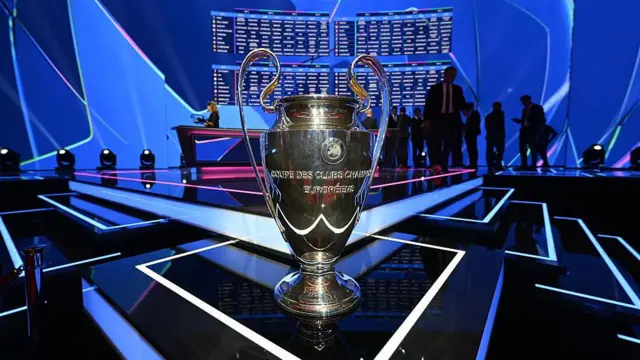 The Champions League trophy