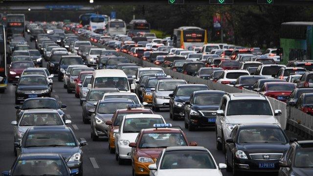 Beijing traffic jam