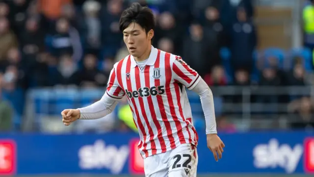 Stoke City midfielder Bae Junho. 