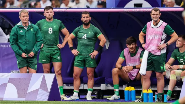 Ireland team dejected