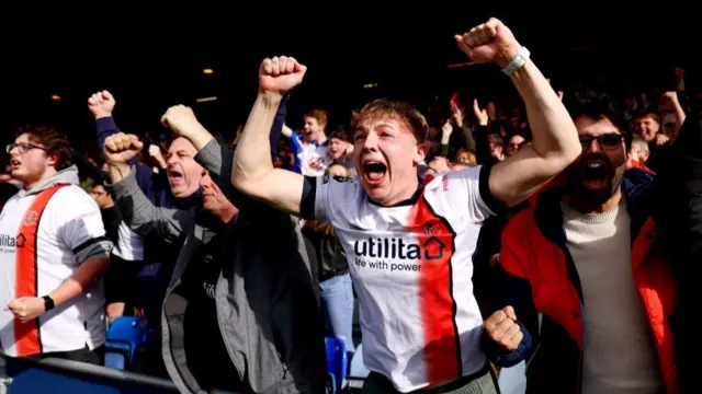 Luton fans at Kenilworth Road