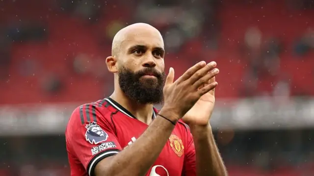 Manchester United striker Bryan Mbeumo
