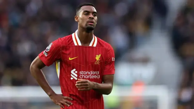 Ryan Gravenberch of Liverpool during the Premier League match between Wolverhampton Wanderers FC and Liverpool FC at Molineux