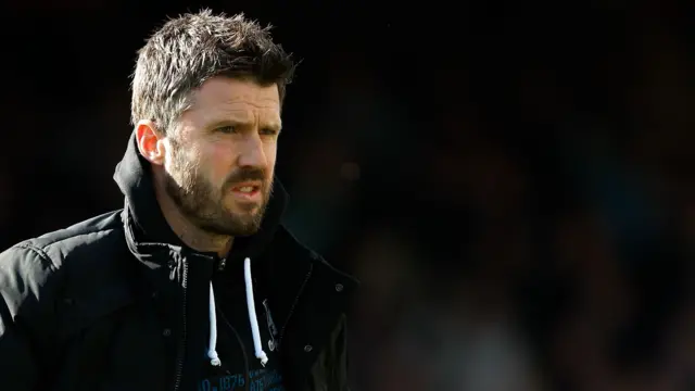 Middlesbrough boss Michael Carrick on the touchline in the Championship match against Luton Town at Kenilworth Road