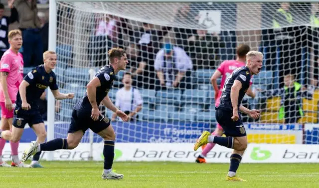 Luke McCowan celebrates