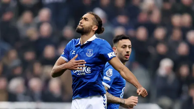 Dominic Calvert-Lewin celebrates goal