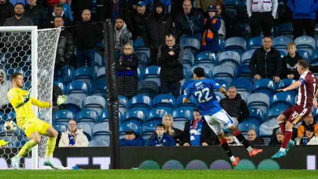 St Johnstone's Nicky Clark (right) finds the net only to be ruled offside