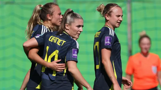 Martha Thomas, Chelsea Cornet and Claire Emslie