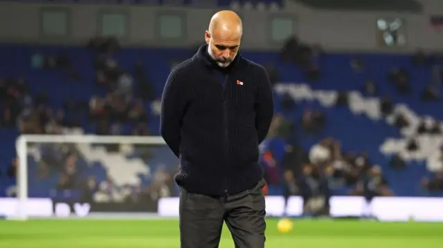 Pep Guardiola managing Manchester City