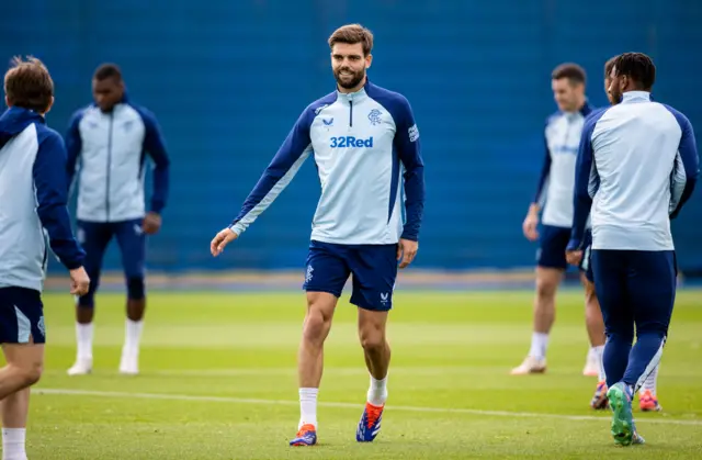 Rangers' Robin Propper training ahead of his potential debut