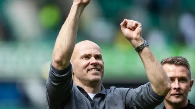 Motherwell Manager Jens Berthel Askou during a William Hill Premiership match between Hibernian and Motherwell at Easter Road