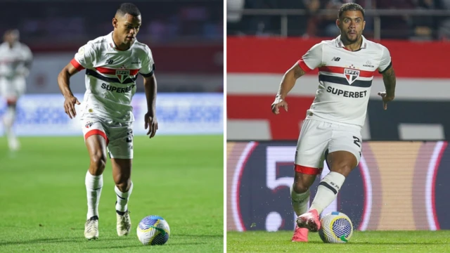 Juan and Wellington playing for Sao Paulo