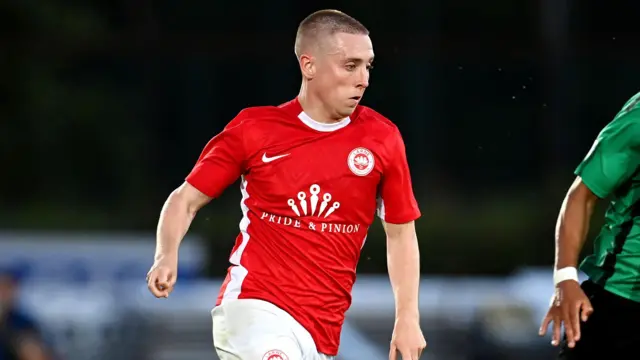 Larne winger Conor McKendry