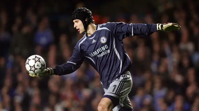Petr Cech (Chelsea) during a champions league football match 