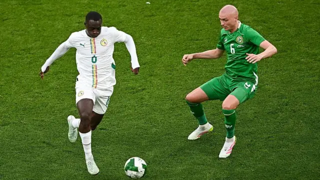 Habib Diarra in action for Senegal against Republic of Ireland