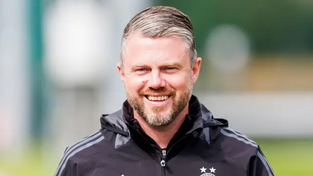 Jimmy Thelin during Aberdeen training