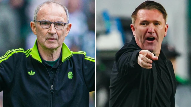 Martin O'Neill and Robbie Keane
