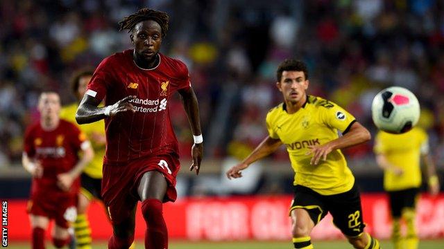 Divock Origi in action for Liverpool against Borussia Dortmund