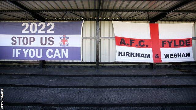 Banners at AFC Fylde