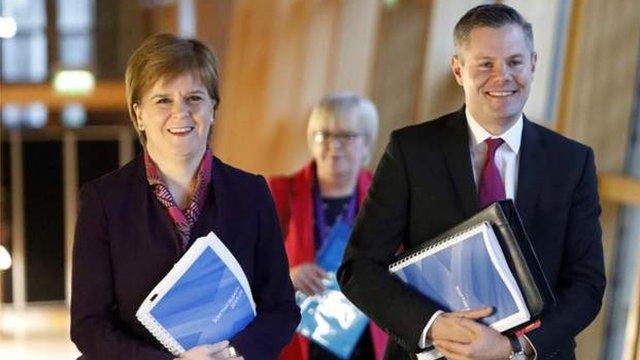 First minister and Derek Mackay