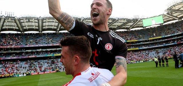 Tyrone's Niall Morgan and Darren McCurry both won All Stars after Tyrone's All-Ireland victory this year