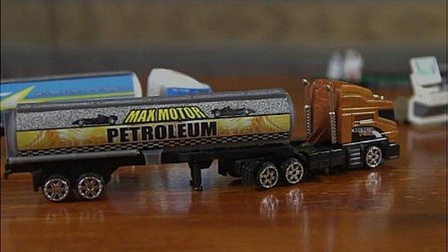 Toy tanker trucks