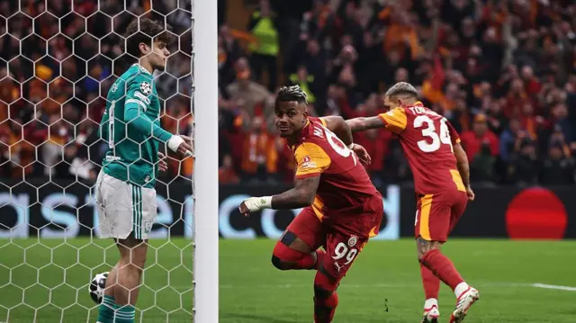 Liverpool concede a goal against Galatasaray