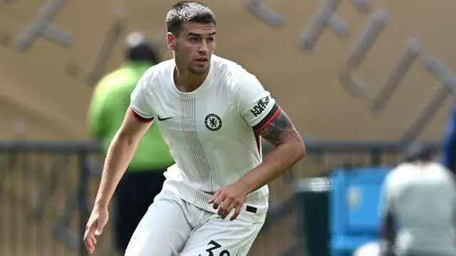 Marc Guiu in action for Chelsea