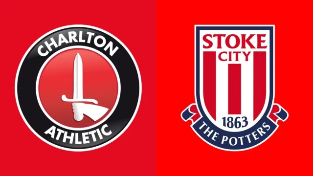 Charlton Athletic and Stoke City club badges