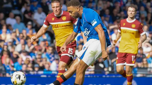 Motherwell lost 2-1 to Rangers at Hampden in a league match in August