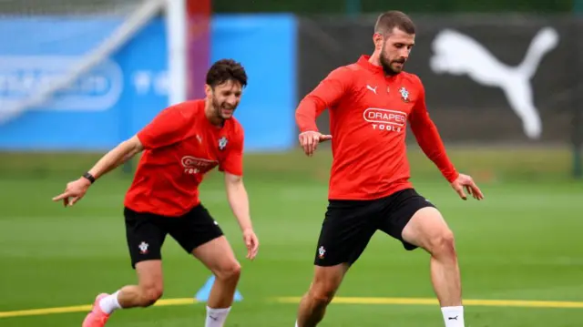 Jack Stephens and Adam Lallana