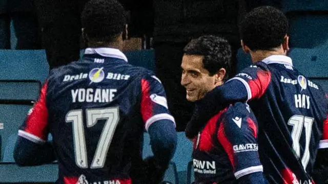 Dundee players celebrating