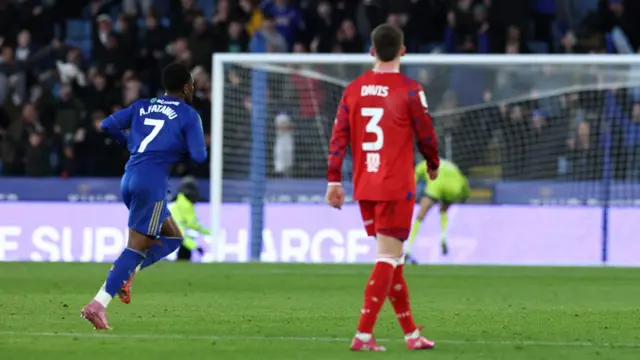 Abdul Fatawu scores against Ipswich from more than 60 yards out